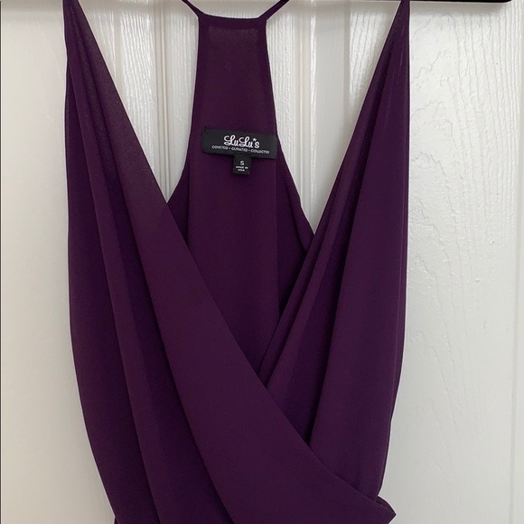 Lulus Tops - Lulu’s Surplice Thin Strap Lightweight Bodysuit